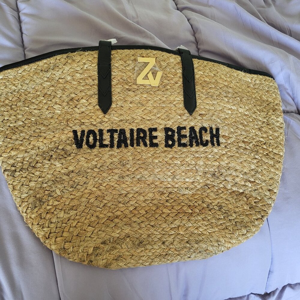 Zaldig & Voltaire Woven Jute tote bag